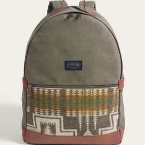Pendleton Olive and Tan Backpack